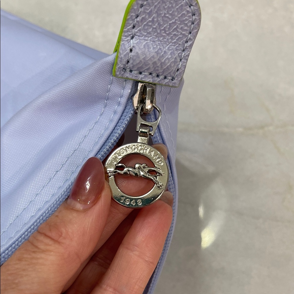 Longchamp Le Pliage Lavender/ baby blue Tote Bag, Large - Picture 8 of 15